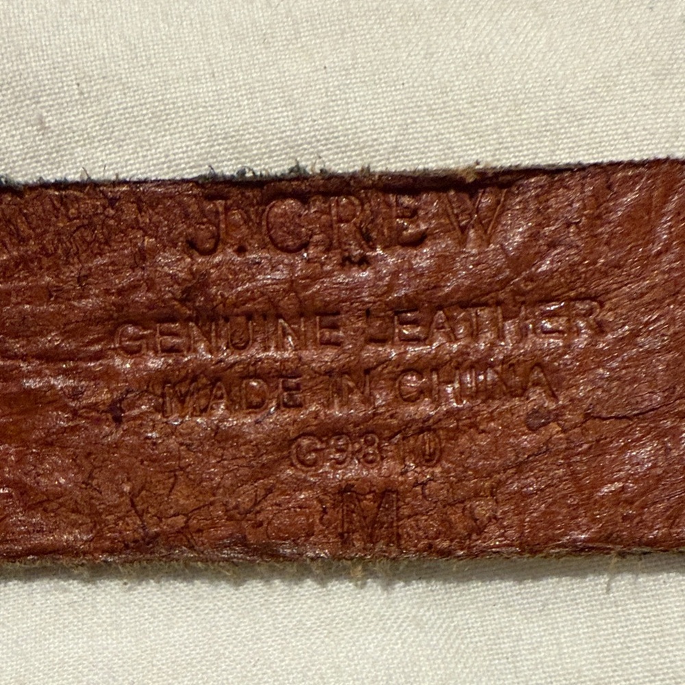 J. Crew Tan Braided Leather Belt - Picture 2 of 2